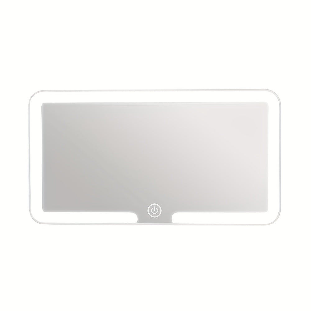 Car Sun Visor Makeup Mirror | USB-powered with Included Charging Cable, Features 3 Light Modes and LED Illumination, Suitable for Cars, Trucks, and SUVs, Perfect Gift for Women, Essential Road Trip Companion, Ideal for Female Drivers