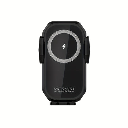 Fast Charging Wireless Car Charger with Auto-Clamping Mount, Compatible with Iphone 16/15/14/13/13 Pro/12 Pro Max/12 Pro/12/11/10 Series And Samsung Galaxy Series, Offering 15W/10W/7.5W Charging Through Air Vent