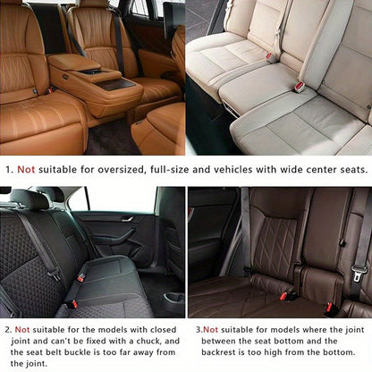Four Seasons Plush Plaid Thick Warm Pad Car Seat Protector Seat Cover Universal Oval Car Seat Cushion, Soft and Breathable, Non-slip, Lightweight and Portable, Hand Washable Car Seat Protector Interior Accessories, Black 2 Front Seats and 1 Back Seat