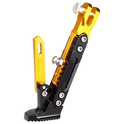 Motorcycle Kickstand Adjustable Side Stand – Aluminum Alloy, 330 LB Capacity, Universal Fit for Street Bikes Scooters Cruisers, 8 Colors