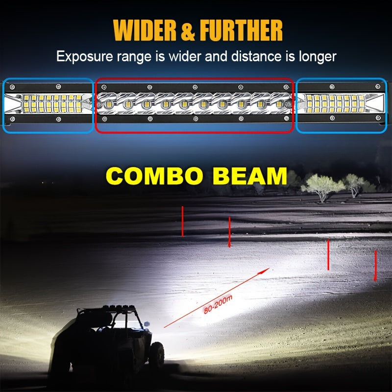 30Inch 20Inch Led Work Light Bars - Bright, Durable for Pickups, Atvs, Utvs, Suvs & Boats Off Road, Without Battery