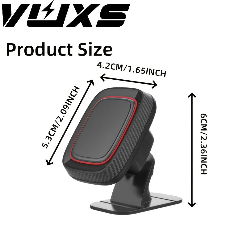 [Magnetic Phone Holder] VUXS Powerful Magnet Phone Holder, Used for Dashboard, Rotatable Magnetic Phone Holder, Compatible with iPhone, Samsung And Other Phones, with 4 Metal Plates And 4 Reinforced Magnets, High-Quality Magnetic Phone Holder