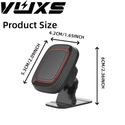 [Magnetic Phone Holder] VUXS Powerful Magnet Phone Holder, Used for Dashboard, Rotatable Magnetic Phone Holder, Compatible with iPhone, Samsung And Other Phones, with 4 Metal Plates And 4 Reinforced Magnets, High-Quality Magnetic Phone Holder