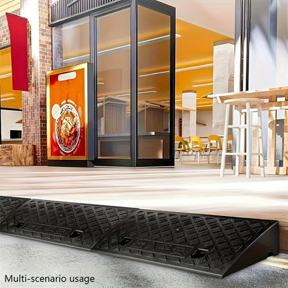 2pcs Car Sidewalk Ramp - Portable Threshold Ramp, Suitable for Sidewalks, Cars, Wheelchairs And Pet Mowing - Ideal for Homeowners And People with Mobility Issues - Outdoor Use - Great Gift for Seniors And Pet Owners