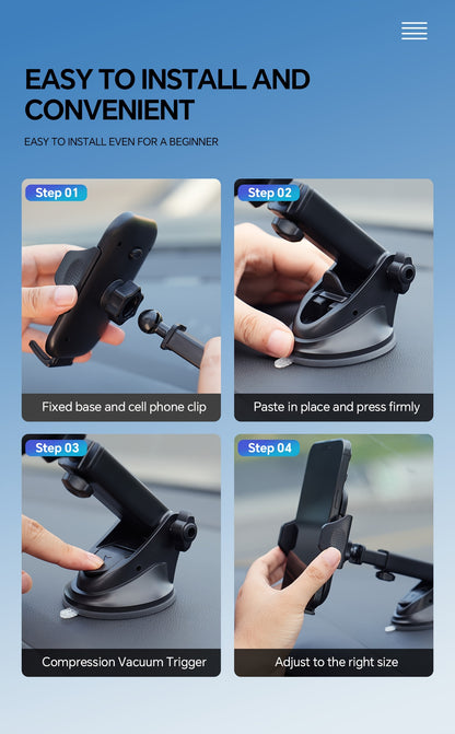 Upgraded Truck Magnetic Mobile Phone Stand - Adjustable Arm with Ergonomic Grip, Strong Suction Cup And Elliptical Design, Compatible with iPhone, Samsung, Android Smartphones, General Motors, Fashion Accessories, Texture Anti Slip Pad