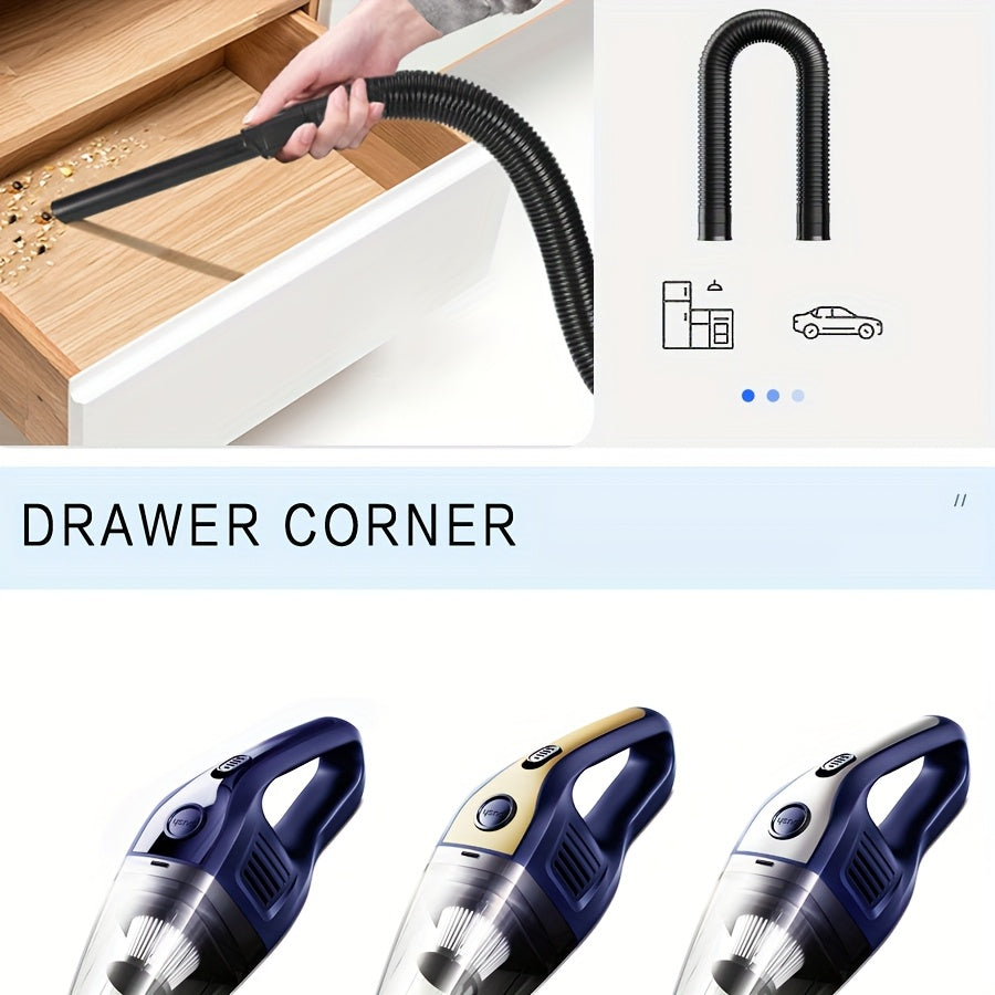 [Powerful Car Vacuum Cleaner] Powerful 5000pa Strong Suction Handheld Wireless Car Vacuum Cleaner | USB Charging, Long Working, For Cars, Homes, Offices, Pet Hair Cleaning - Car Accessories For Men Women