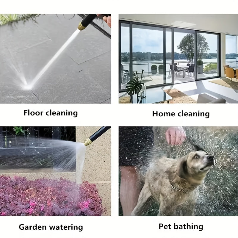Portable Wash Spray Gun Enhanced Water Flow Easy Grip Christmas New Year Handy Item for Car Wash & Garden Use