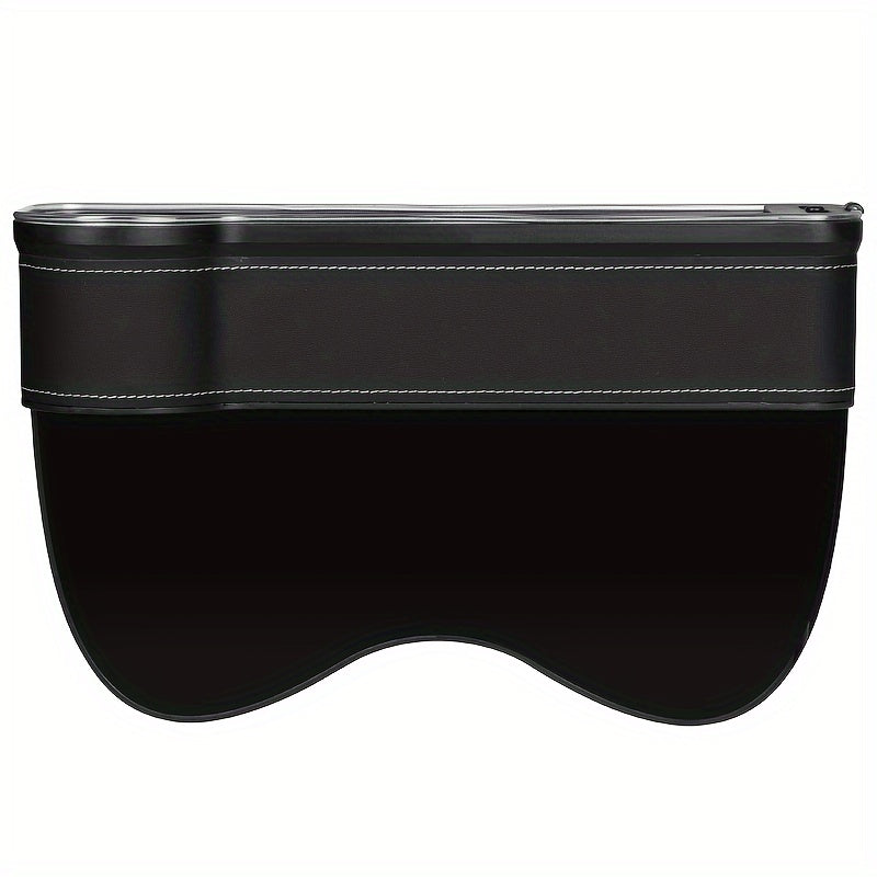 1pc/2pcs Car Seat Gaps Storage Box, Mobile Phone Holder Charger, Sundries Organizer Box with Atmosphere Light, Car Interior Accessories