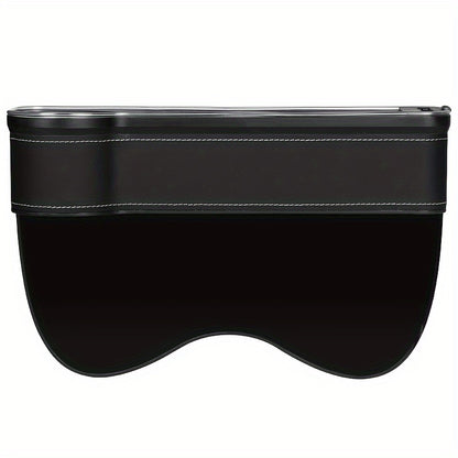 1pc/2pcs Car Seat Gaps Storage Box, Mobile Phone Holder Charger, Sundries Organizer Box with Atmosphere Light, Car Interior Accessories