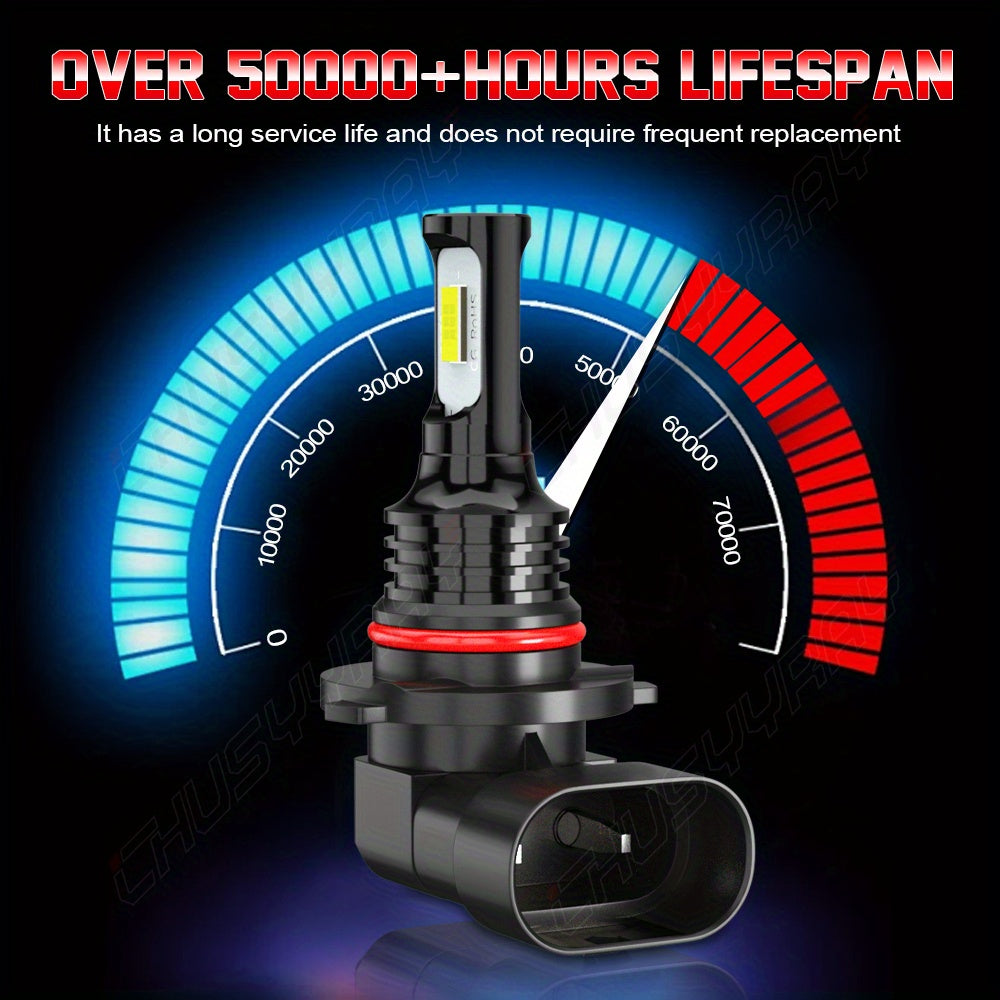 2/4/6pcs LED Headlight Bulbs Combo 9005+9006 Fit for Chevy Silverado for GMC Sierra 1500 1999-2006 High Low Beam, 12V 24V 230W Two-sided Ultra Bright COB Chip, Without Battery, Automotive Lighting, Clear Beam Lights, Highperformance Bulbs