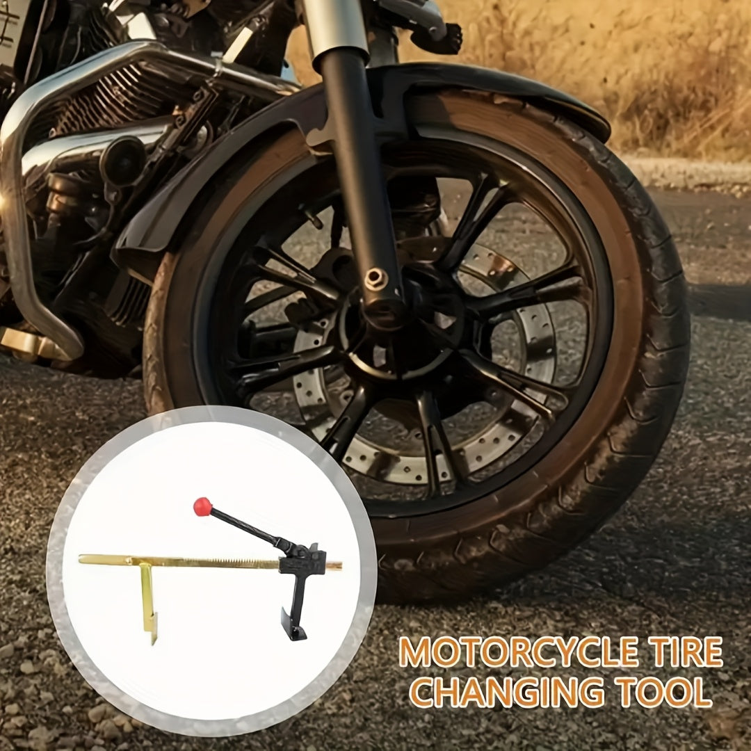 1pc Heavy-Duty Manual Tire Changing Tool - Durable High-Strength Steel, Multi-Purpose with Protection, Easy-to-Use for Tubeless Tires, Ideal for Efficient Tire Removal and Installation