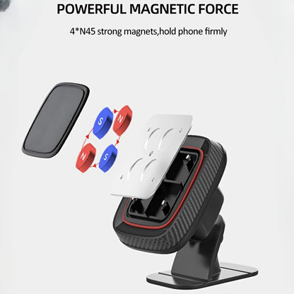 [Magnetic Phone Holder] VUXS Powerful Magnet Phone Holder, Used for Dashboard, Rotatable Magnetic Phone Holder, Compatible with iPhone, Samsung And Other Phones, with 4 Metal Plates And 4 Reinforced Magnets, High-Quality Magnetic Phone Holder