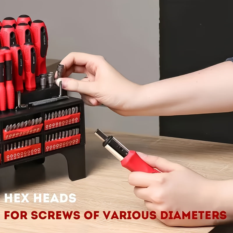 [Holiday Gifts] 10/100/126/132pcs Precision Screwdriver Set, Insulated Magnetic Screwdriver Tools, Professional Auto Repair Tools, Comes with A Plastic Storage Rack, Suitable for Electronics And Precision Work, A Good Choice for Daily Use And Holiday Gift
