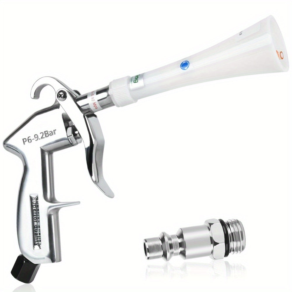 Dry Cleaning Gun with Brass Adjustable Air Flow Nozzle, Air Blower Gun Quickly Blasts Dirt and Dust from Surface Works with Air Compressor