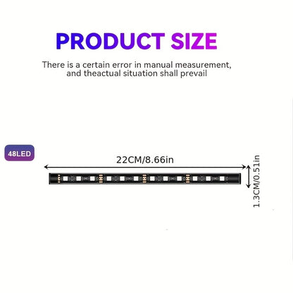 Easy Installation, Automotive High Brightness Neon Kits, Automotive LED Light Strips, Interior Lights, Christmas Decorations, USB Neon Accessories, Ambiance Light Strips, Foot Space Neon Kits, Without Battery