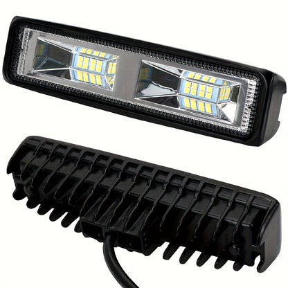 LED Work Light 208W 13900LM, 4.3/6.3 Inch Super Bright Two-Color Driving Lights, 2PCS Auxiliary Exterior Lights for Car Motorcycle Off-Road Pickup EV, Day & Night