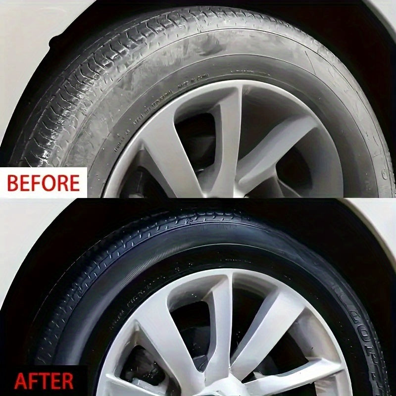 Tire Blackening Wax — Long-Lasting Shine & Scratch Concealment for Car, Bike & Motorcycle Wheels