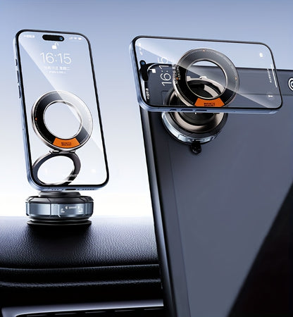 Magnetic Car Phone Holder [78+LBS Strongest Suction And 2400gf Strongest Magnetic Force] 360° Adjustable Car Phone Holder, Car Phone Holder for I Phone 16 Pro Max 15 14 13 12 Plus (Aluminum Alloy)
