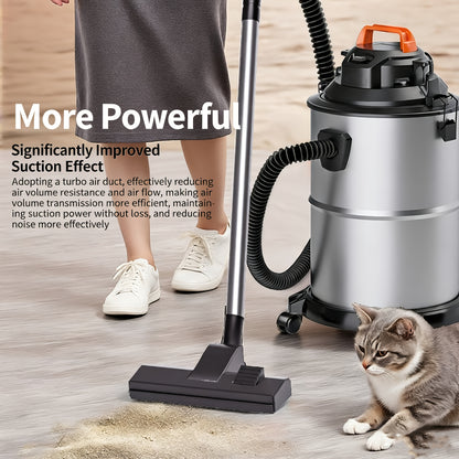 Wet Dry Vacuum Cleaner 5.28–6.6 Gal – High-Power Shop Vac, Super Suction, Efficient Filtration, for Car & Home