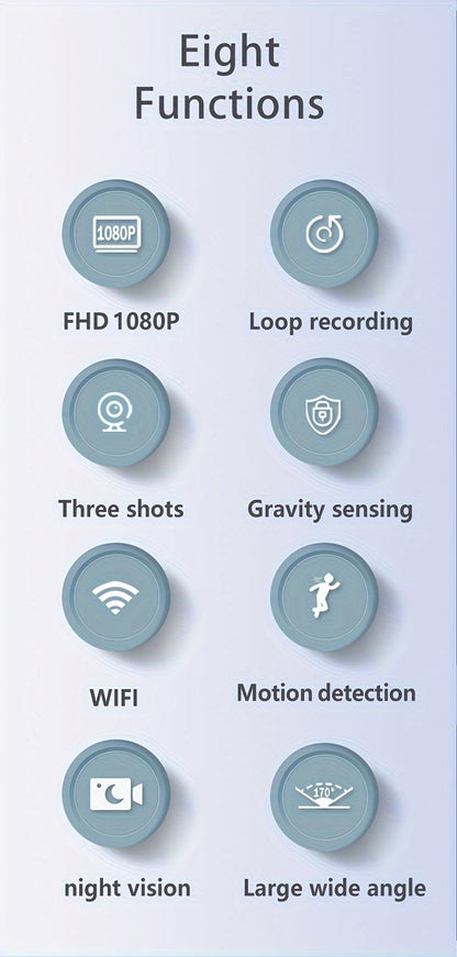 2.0 Lnch IPS Screen Dash Camera, 2/3 Lens with 32GB TF Card Optional, 170 Wide Angle WlFl Night Version Loop Recording G-Sensor WIFI Optional