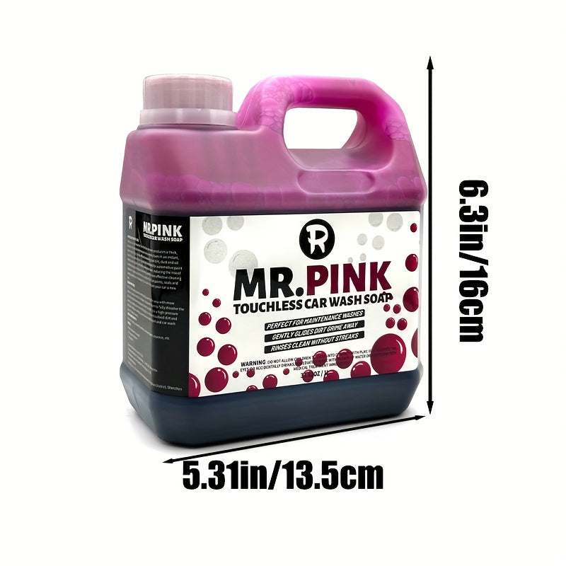 Pink Car Pre Wash Foam Touchless Bug Tar Remover Ph Neutral Snow Foam for Safe DIY Detailing Pre Soak Before Contact Wash Safe for Ceramic Coating (340oz)