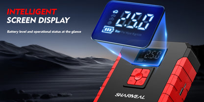 15000A-21000A Peak 350PSI 12V 17-in-1 Portable Jump Starter with Air Compressor Jump Starter, Car Battery Charger, Car Jump Starter with Air Compressor, Jump Starter Para, Car Accessories Tools, LED Light, Battery Charger, Cart Battery Charger