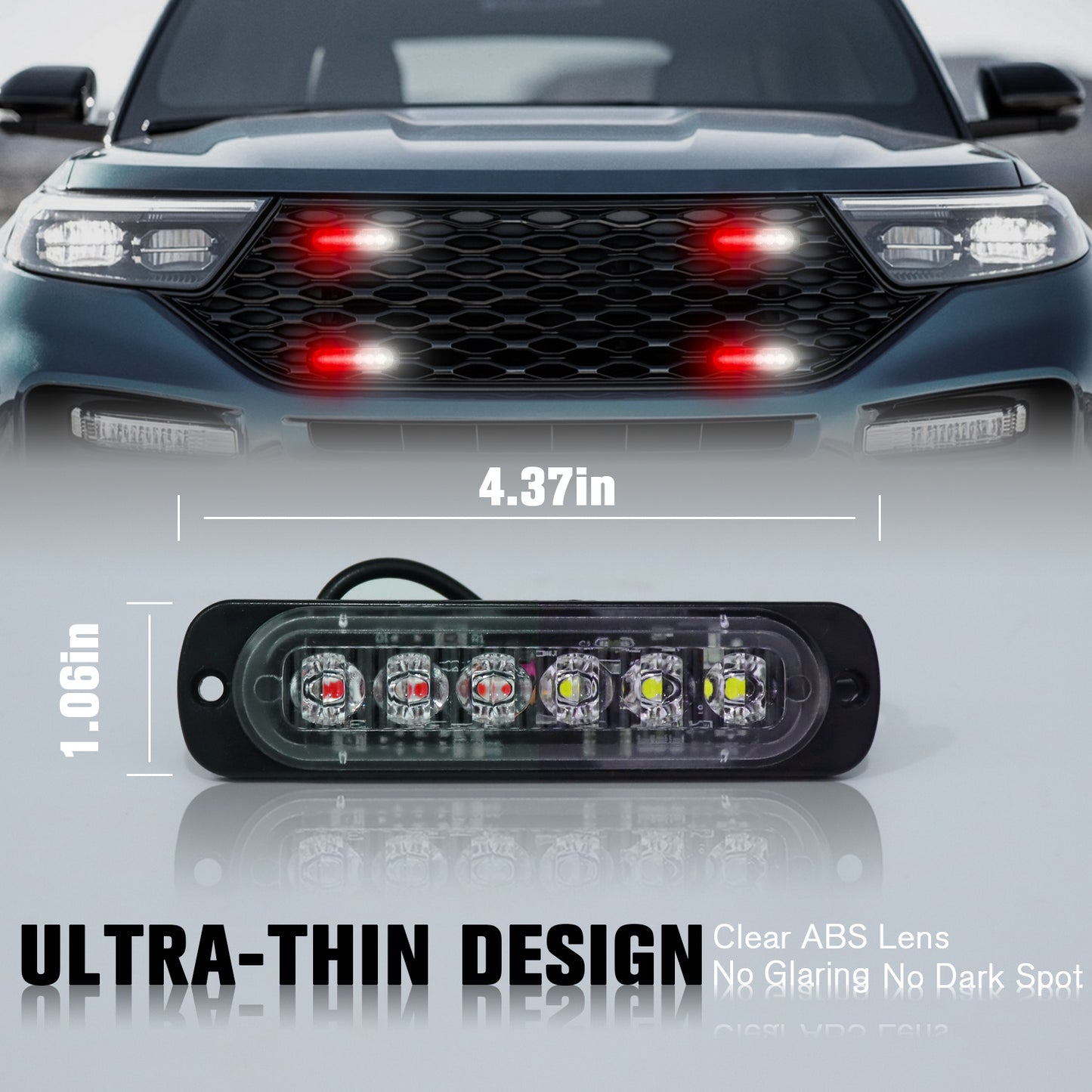 8pcs Ultra-Bright LED Light Bar, LED Car Lights, Car Light LED Truck Pickup Lighting Decoration With For Truck，RV，Car Van， Boat
