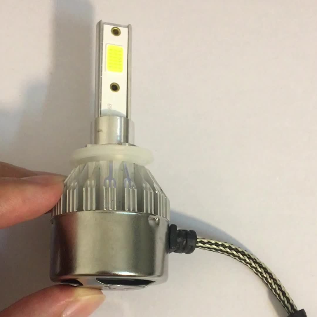 2pcs Headlight H4 H1 H3 Car Lamp H7 H11 9004 9005 9006 9007 Car Led Headlamp Pair, Without Battery