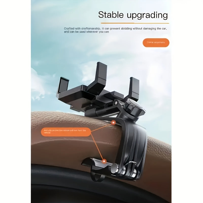 Creative Car Mobile Phone Holder Can Rotate 360 Degrees Car Dashboard Navigation Mobile Phone Holder with Parking Number Plate