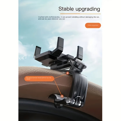 Creative Car Mobile Phone Holder Can Rotate 360 Degrees Car Dashboard Navigation Mobile Phone Holder with Parking Number Plate
