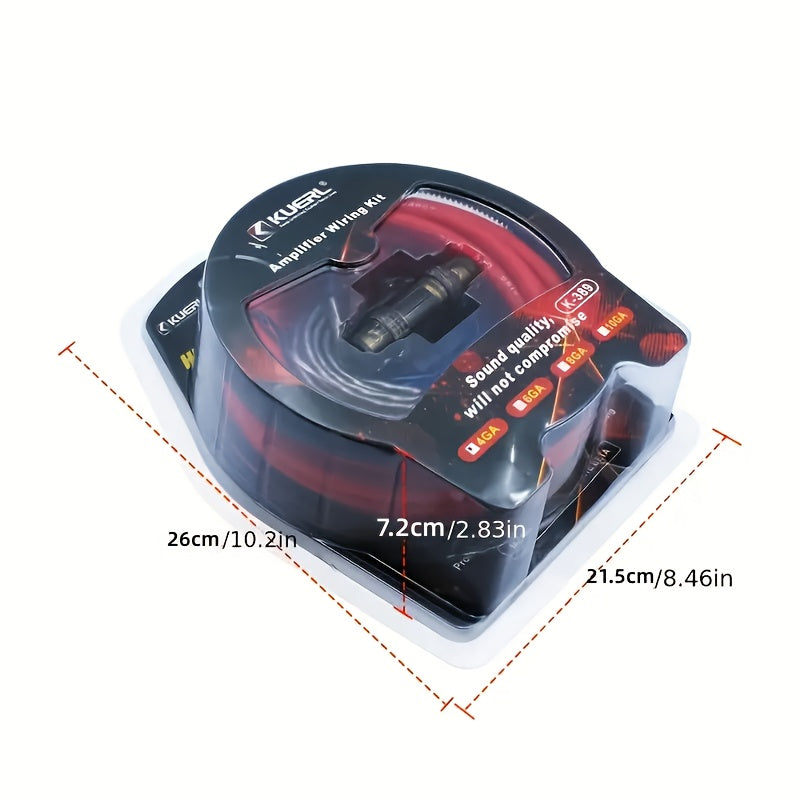 4 Gauge Car Audio Cable Kit Amplifier Install Amp RCA Subwoofer Sub Wiring 2300W