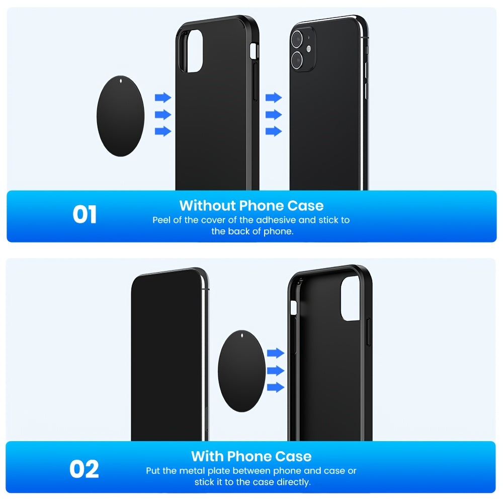 [Magnetic Car Holder] TOPK D45A Magnetic Car Phone Holder Mount, Strong Magnet 360° Enhanced Version with Improved Adhesion Resistant to High and Low Temperatures Magnetic Car Phone Mount Holder Compatible with Samsung iPhone Xiaomi Huawei