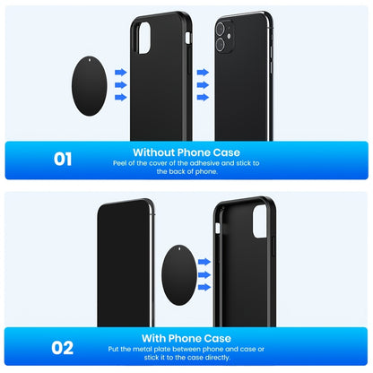 [Magnetic Car Holder] TOPK D45A Magnetic Car Phone Holder Mount, Strong Magnet 360° Enhanced Version with Improved Adhesion Resistant to High and Low Temperatures Magnetic Car Phone Mount Holder Compatible with Samsung iPhone Xiaomi Huawei