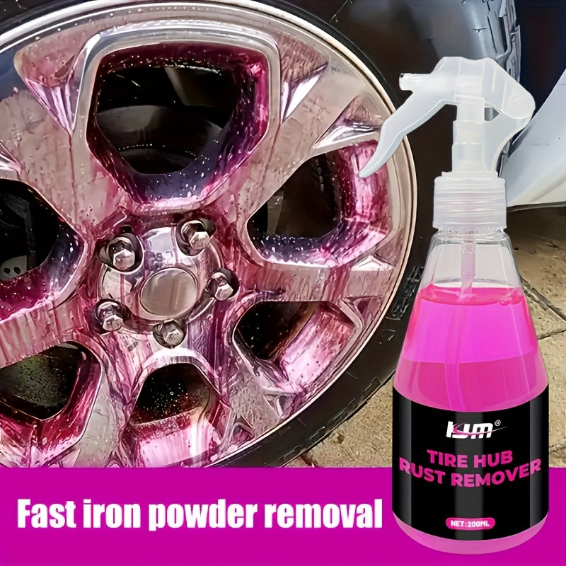 Wheel & Rim Iron Remover Spray – 6.76 oz + Towel Kit, Brake Dust & Rust Remover, Safe for Chrome Paint Alloy Wheels, Car Detailing Must-Have