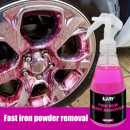 Wheel & Rim Iron Remover Spray – 6.76 oz + Towel Kit, Brake Dust & Rust Remover, Safe for Chrome Paint Alloy Wheels, Car Detailing Must-Have