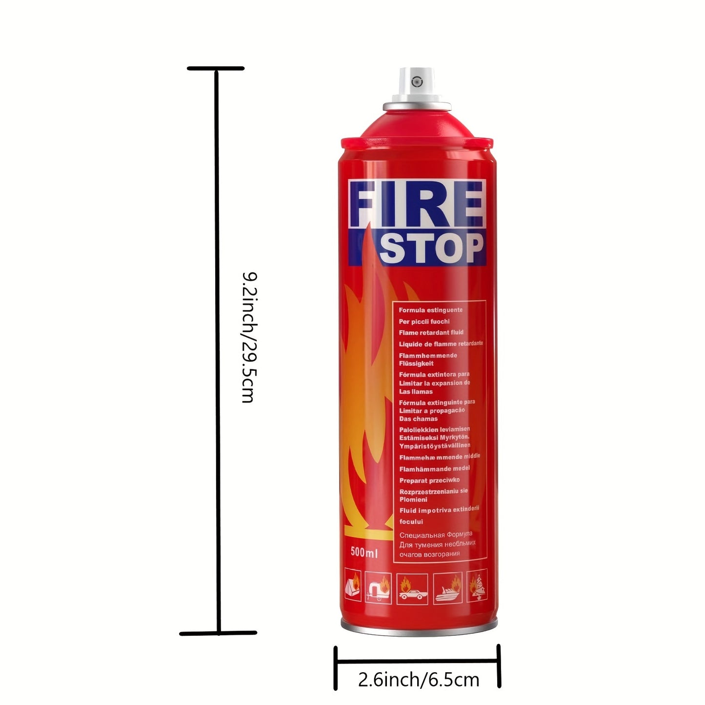 [Portable Fire Extinguisher] 2pcs/4pcs Fire Extinguisher For Home, Car, Kitchen, Boat - Portable Formula Fire Stop Small - 4-in-1 With Mounting Bracket
