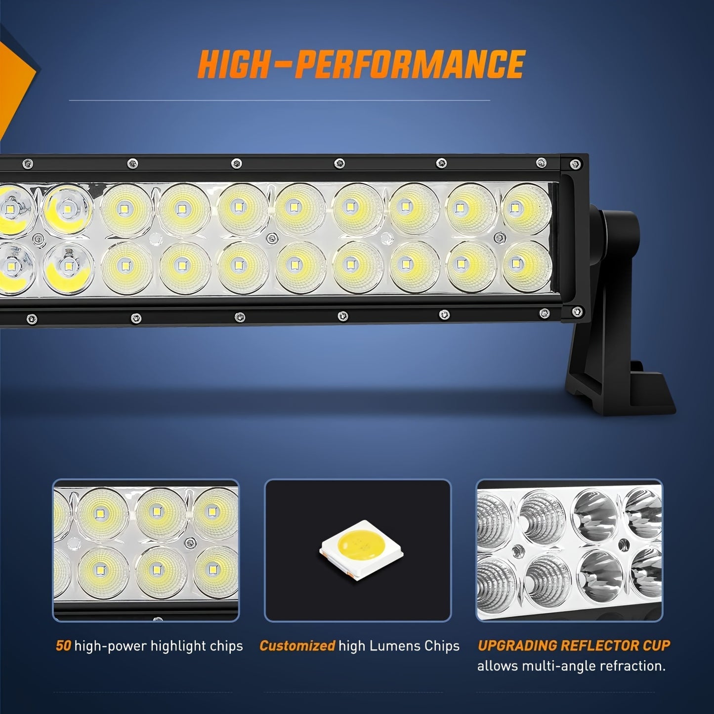 [LED Light Bar Combo] 52Inch LED Light Bar Combo Beam 2pcs 18W 4Inch S Beam LED Pods Windshield Frame Mounting Bracket for Jeep for Wrangler JK 2007-2017 with Off Road Wiring Harness 3 Leads