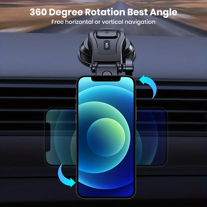 TOPK D50C Magnetic Car Phone Holder Horizontal/Vertical Adjustable Dashboard Mount with Strong Suction, Hands-Free, for iPhone 12/13/14/15/16/17