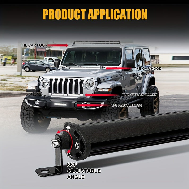 30Inch 20Inch Led Work Light Bars - Bright, Durable for Pickups, Atvs, Utvs, Suvs & Boats Off Road, Without Battery
