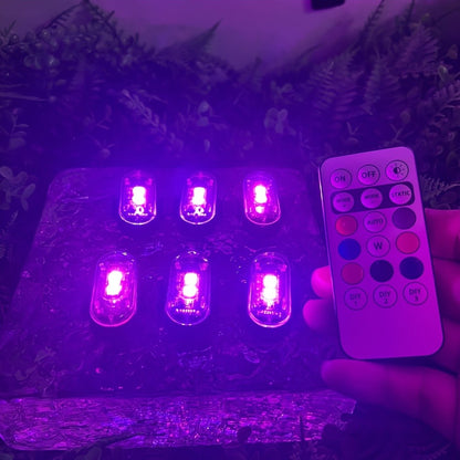 6pcs Light Up The Night: RGB LED Aircraft Lights For Car Motorcycles Truck Airplanes Helicopters LED Run Sport Ambiance Light For Party Night Sleep Light | Home Office Lighting Bedside Decorative, Gaming Study Room Decordation Holiday Birthday