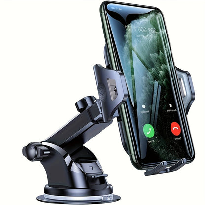Universal Car Dashboard Phone Holder | Adjustable, Compatible with All Mobile Phones, ABS Material, For Safe Navigation and Hands-free Calling - A Gift for Yourself