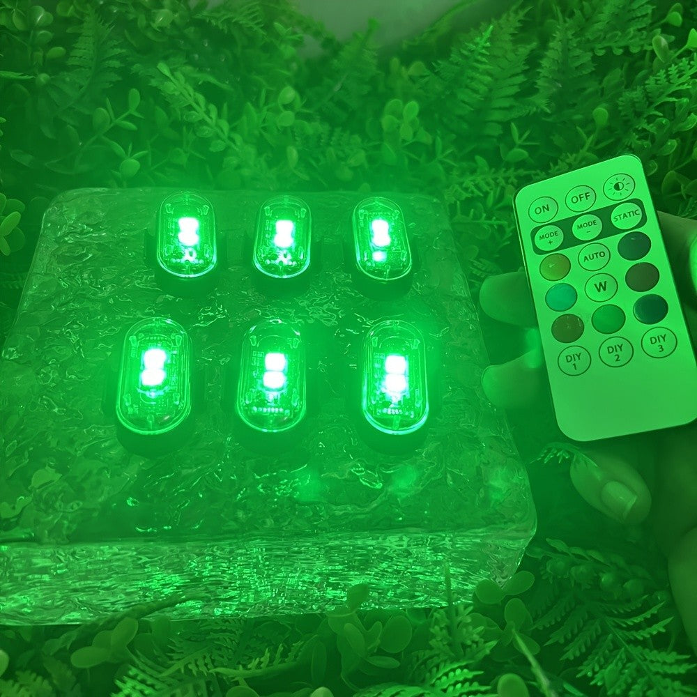 6pcs Light Up The Night: RGB LED Aircraft Lights For Car Motorcycles Truck Airplanes Helicopters LED Run Sport Ambiance Light For Party Night Sleep Light | Home Office Lighting Bedside Decorative, Gaming Study Room Decordation Holiday Birthday