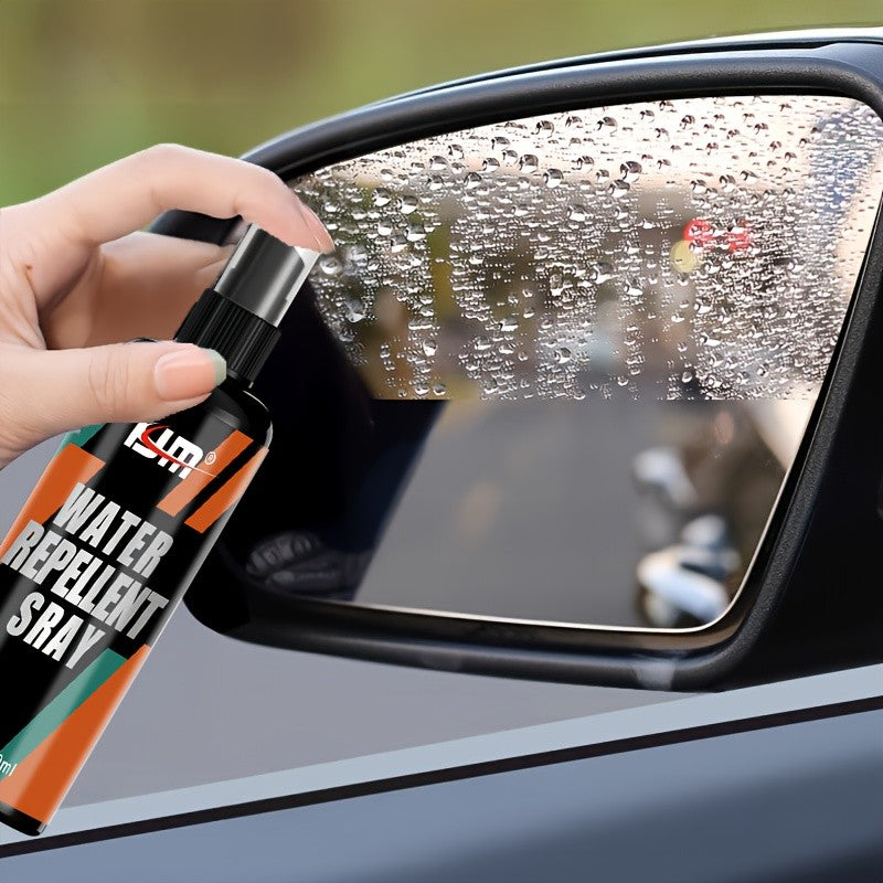 KJM 3.38oz Car Windshield Spray Waterproof And Anti-Fog Agent, Car Glass Oil Film Remover, Hydrophobic Coating Anti-Fog And Rainproof, Suitable for Car Window Windshield Wipers. Must-Have for Home And Car Beauty Shop | Car Maintenance