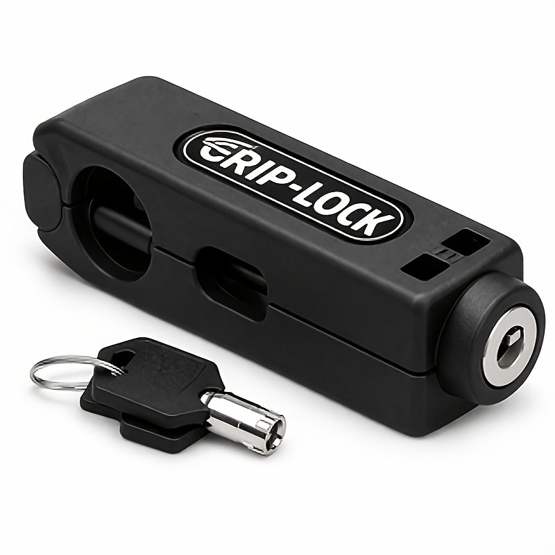 Anti-Theft Bike Lock Motorcycle Handlebar Lock, Heavy Duty ABS Portable Bicycle Lock for Scooter E-Bike, Compact Lightweight Security Lock with Reflective Strips