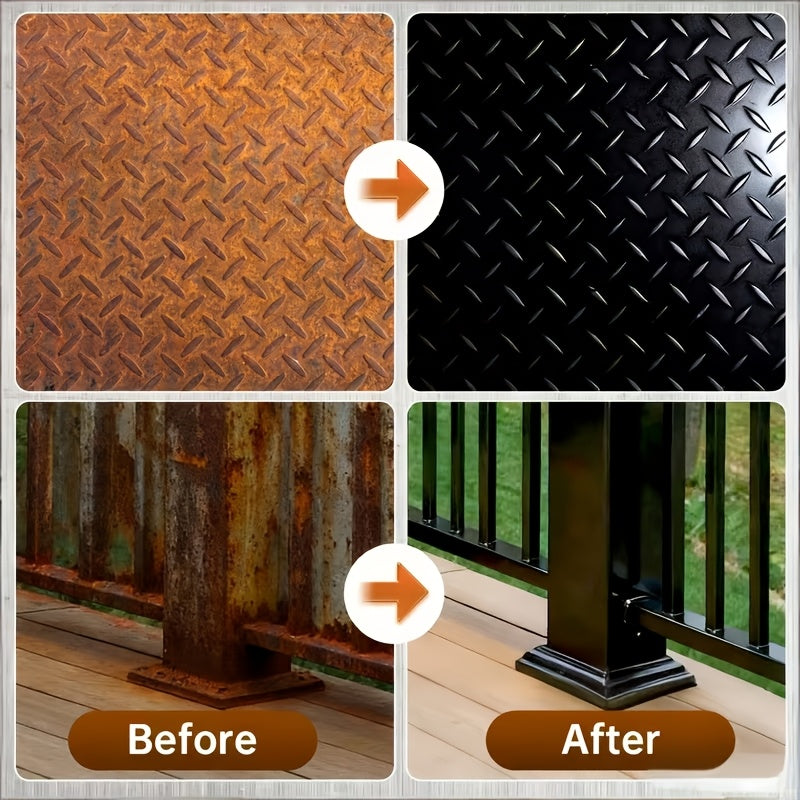 Metal Rust Conversion Agent for Automotive Metal Surfaces. Suitable for Automotive Chassis, Frames, Door Frames, Wheel Hubs, and Other Metal Components. Provides Long-lasting Protection by Effectively Preventing Rust Formation and Creating a Stable