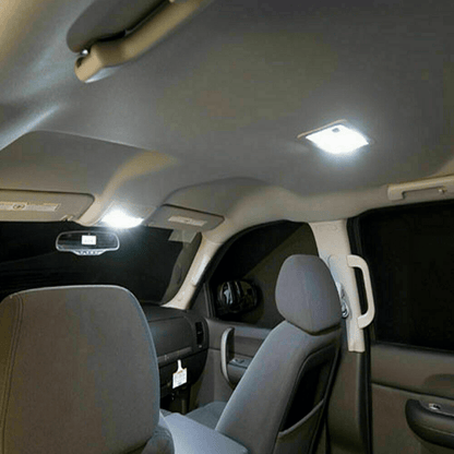 40PCS Car LED Combination Set 12V-T10 Width Indicator Dual Pointed Reading Light,Car Interior Combination LED Map Door Dash Gauge Instrument Concierge, White