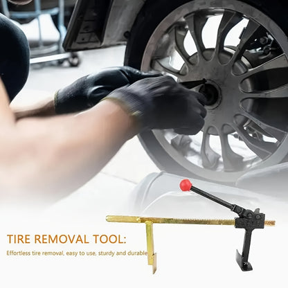1pc Heavy-Duty Manual Tire Changing Tool - Durable High-Strength Steel, Multi-Purpose with Protection, Easy-to-Use for Tubeless Tires, Ideal for Efficient Tire Removal and Installation