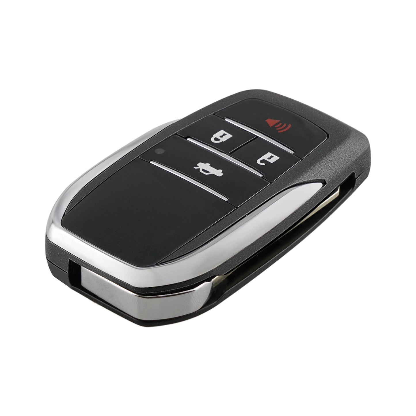 Set of 2 Enhanced Flip Key Fob Shells with 4 Buttons for Toyota Models Including Camry, Corolla, Venza, for Scion, And for Xb from 2007 to 2012, FCCID HYQ12BBY