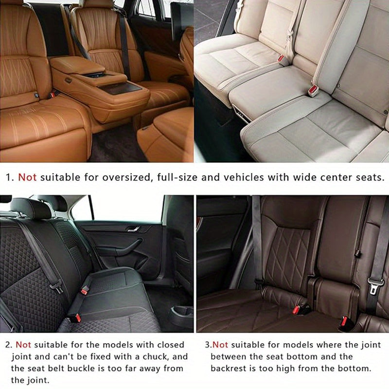 Four Seasons Plush Plaid Thick Warm Pad Car Seat Protector Seat Cover Universal Oval Car Seat Cushion, Soft and Breathable, Non-slip, Lightweight and Portable, Hand Washable Car Seat Protector Interior Accessories, Black 2 Front Seats and 1 Back Seat