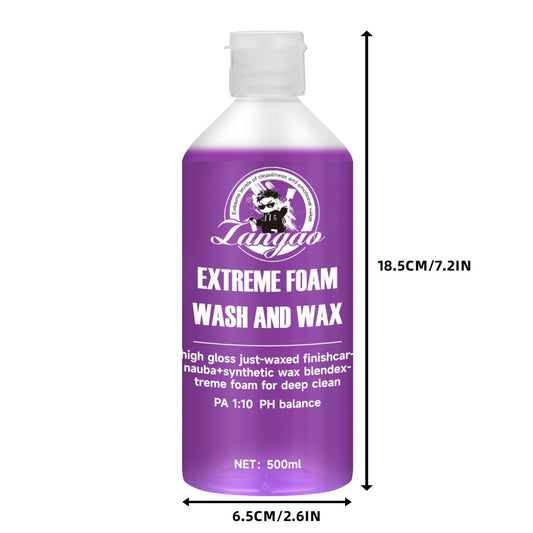 Extreme Bodywash & Wax Car Wash and Wax 2in 1 Car Shampoo Foaming Car Wash Soap Car Wash with Wax Protection High Gloss Car Wash High Foam Car Wash Scratch Free Car Soap PH Balanced Car Shampoo Safe for Ceramic Coating Color Enhancing Wash